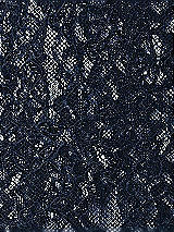 Front View Thumbnail - Midnight Navy Rococo Metallic Lace Fabric by the yard