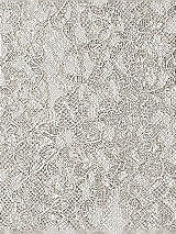 Front View Thumbnail - Oyster Rococo Metallic Lace Fabric by the yard