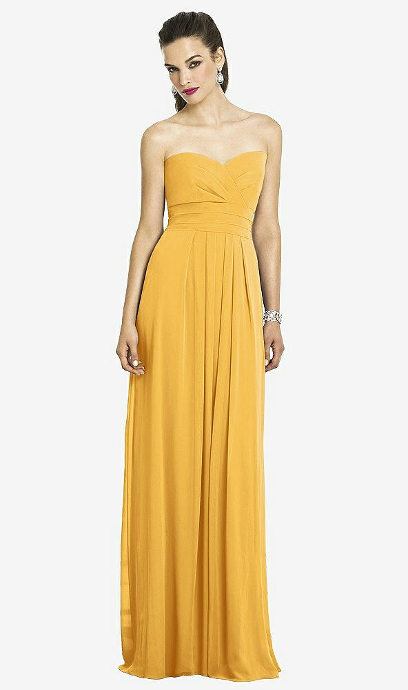 Front View - NYC Yellow After Six Bridesmaids Style 6669