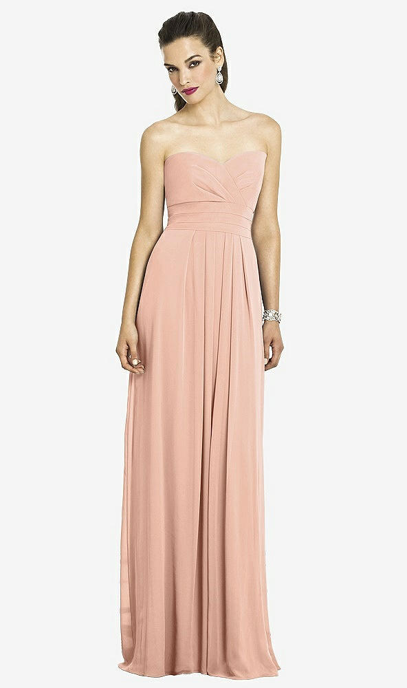 Front View - Pale Peach After Six Bridesmaids Style 6669