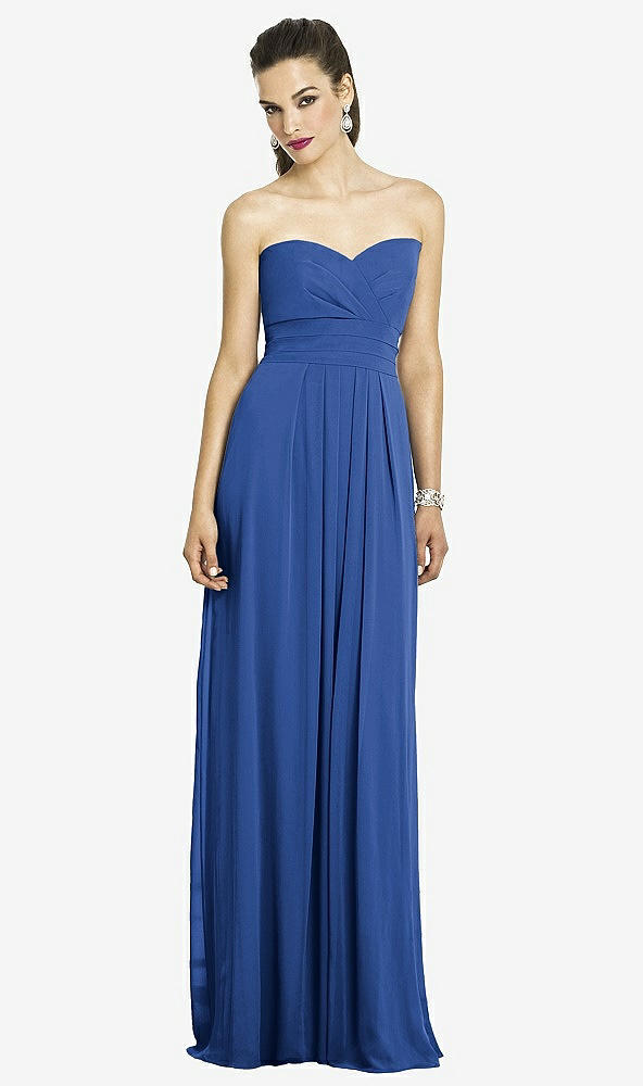 Front View - Classic Blue After Six Bridesmaids Style 6669