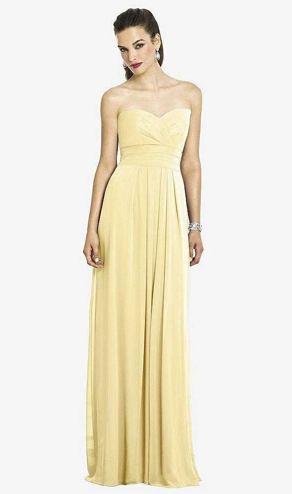 Front View - Pale Yellow After Six Bridesmaids Style 6669