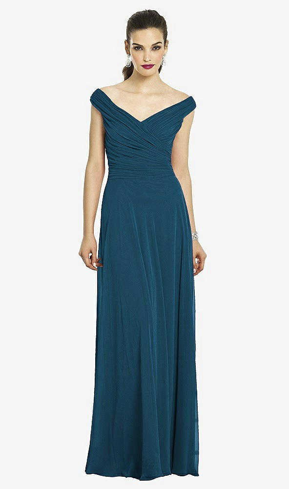 Front View - Atlantic Blue After Six Bridesmaids Style 6667