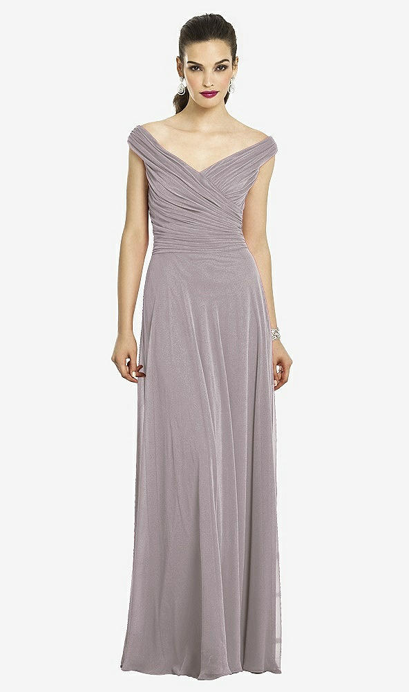 Front View - Cashmere Gray After Six Bridesmaids Style 6667