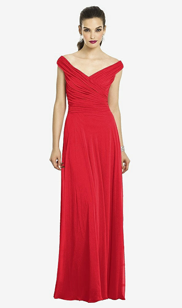 Front View - Parisian Red After Six Bridesmaids Style 6667