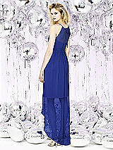 Rear View Thumbnail - Cobalt Blue Social Bridesmaids Style 8125
