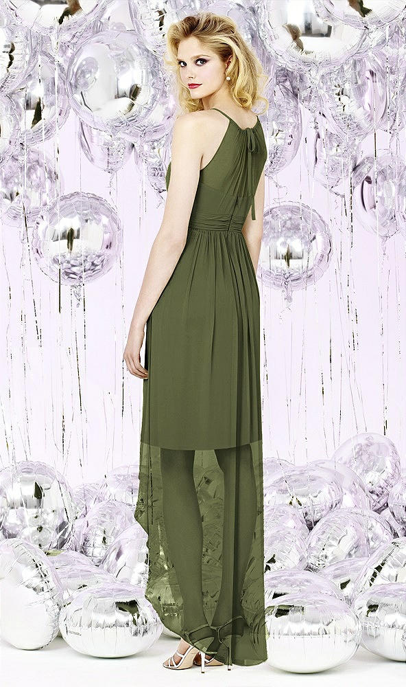 Back View - Olive Green Social Bridesmaids Style 8125