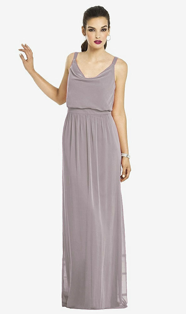 Front View - Cashmere Gray After Six Bridesmaids Style 6666