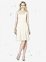 Front View Thumbnail - Shimmer Ivory Gold Social Bridesmaids Style 8126