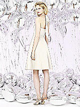 Rear View Thumbnail - Shimmer Ivory Gold Social Bridesmaids Style 8126