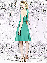 Rear View Thumbnail - Pantone Turquoise Social Bridesmaids Style 8126
