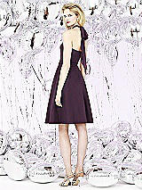 Rear View Thumbnail - Aubergine Silver Social Bridesmaids Style 8126