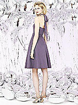 Rear View Thumbnail - Lavender Silver Social Bridesmaids Style 8126
