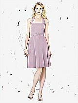 Front View Thumbnail - Suede Rose Silver Social Bridesmaids Style 8126