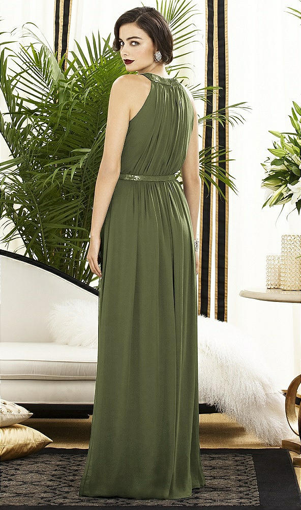 Back View - Olive Green Dessy Collection Style 2887