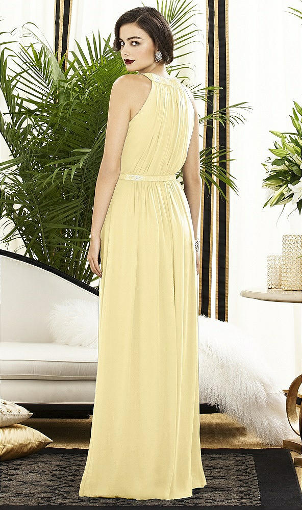 Back View - Pale Yellow Dessy Collection Style 2887
