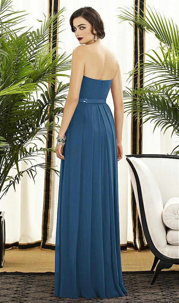 Back View - Dusk Blue Dessy Collection Style 2886