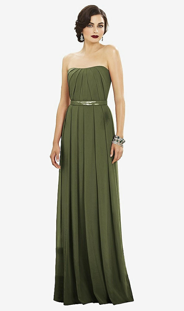 Front View - Olive Green Dessy Collection Style 2886