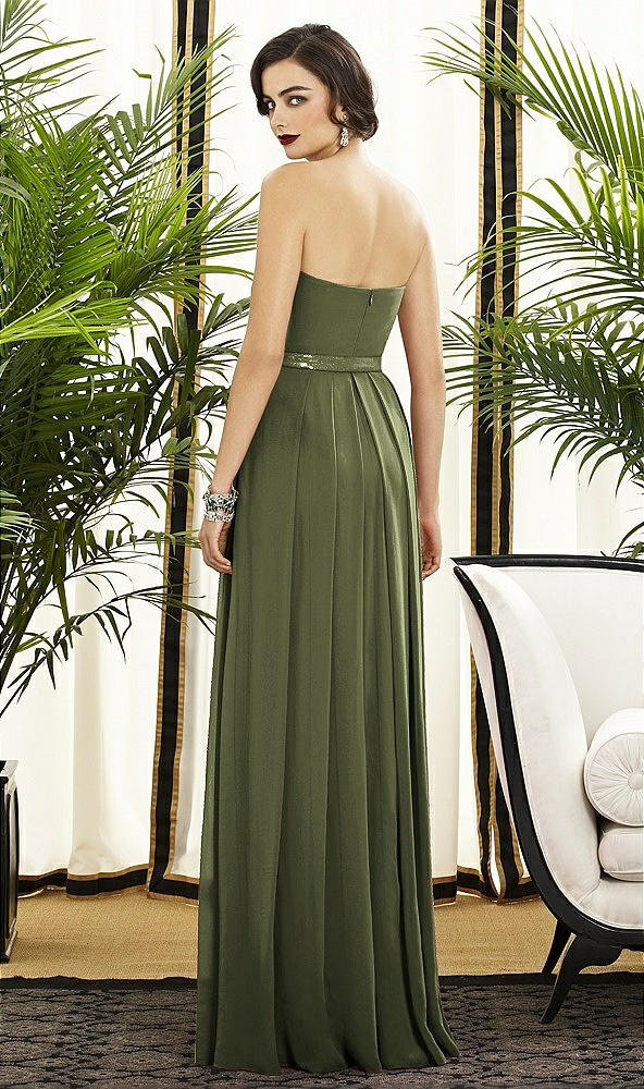 Back View - Olive Green Dessy Collection Style 2886