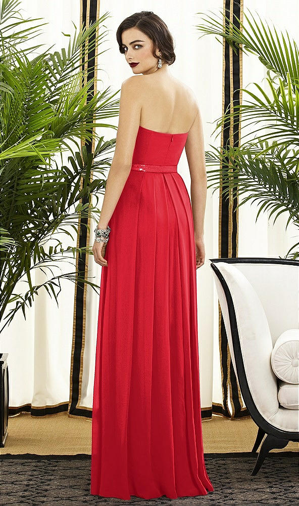 Back View - Parisian Red Dessy Collection Style 2886