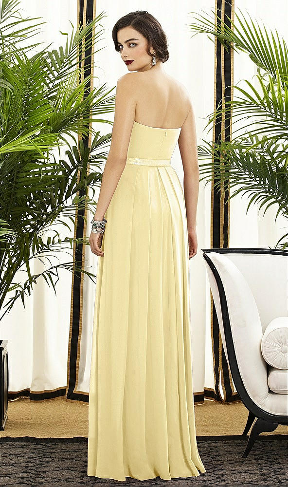 Back View - Pale Yellow Dessy Collection Style 2886