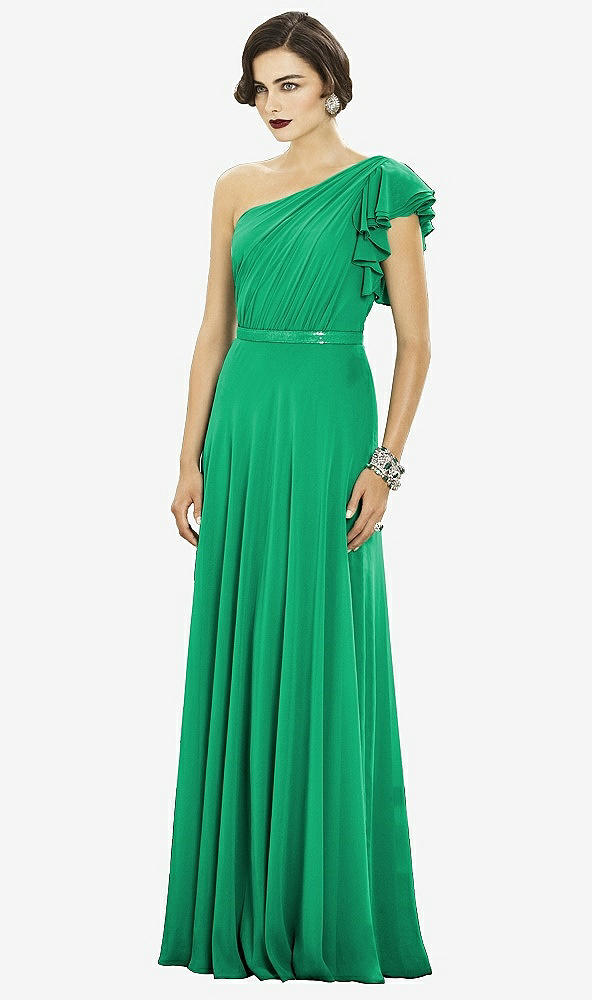 Front View - Pantone Emerald Dessy Collection Style 2885