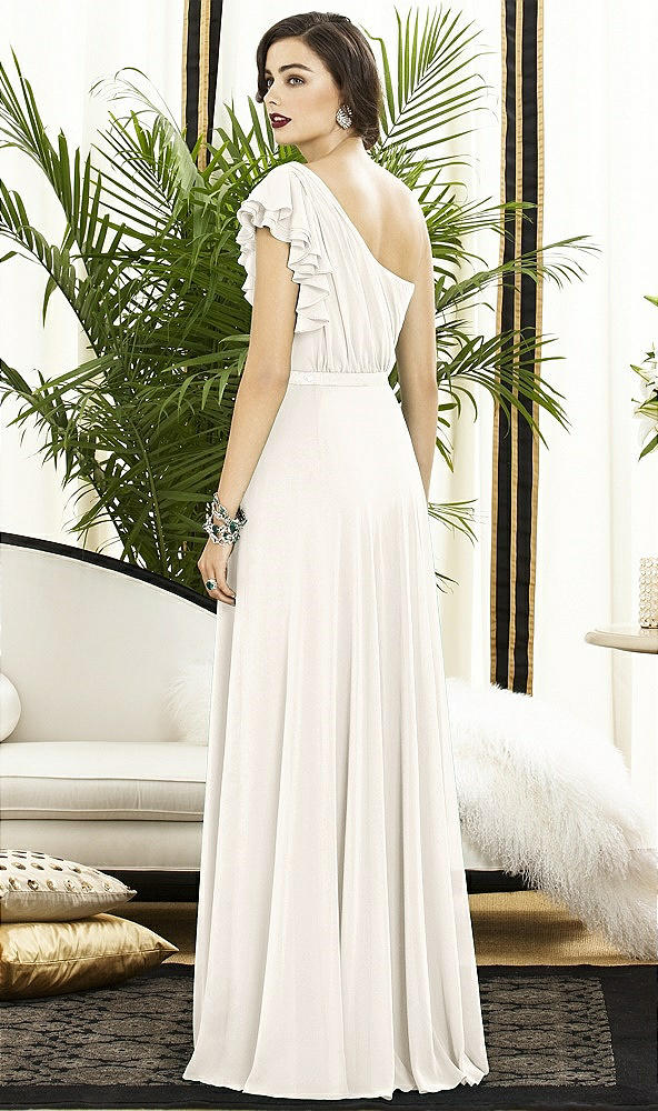Back View - Shimmer Ivory Gold Dessy Collection Style 2885