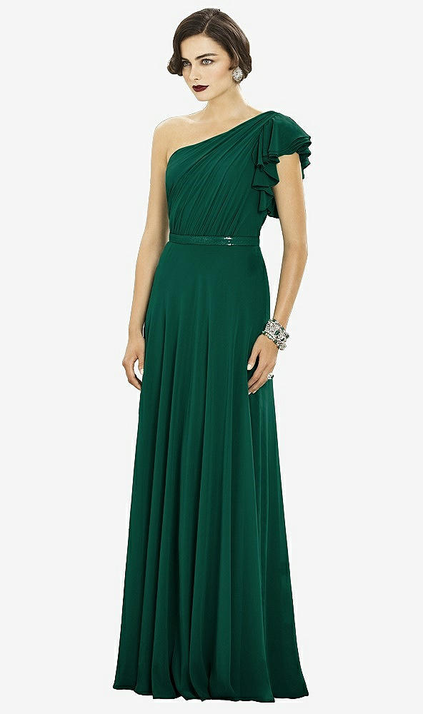 Front View - Hunter Green Dessy Collection Style 2885