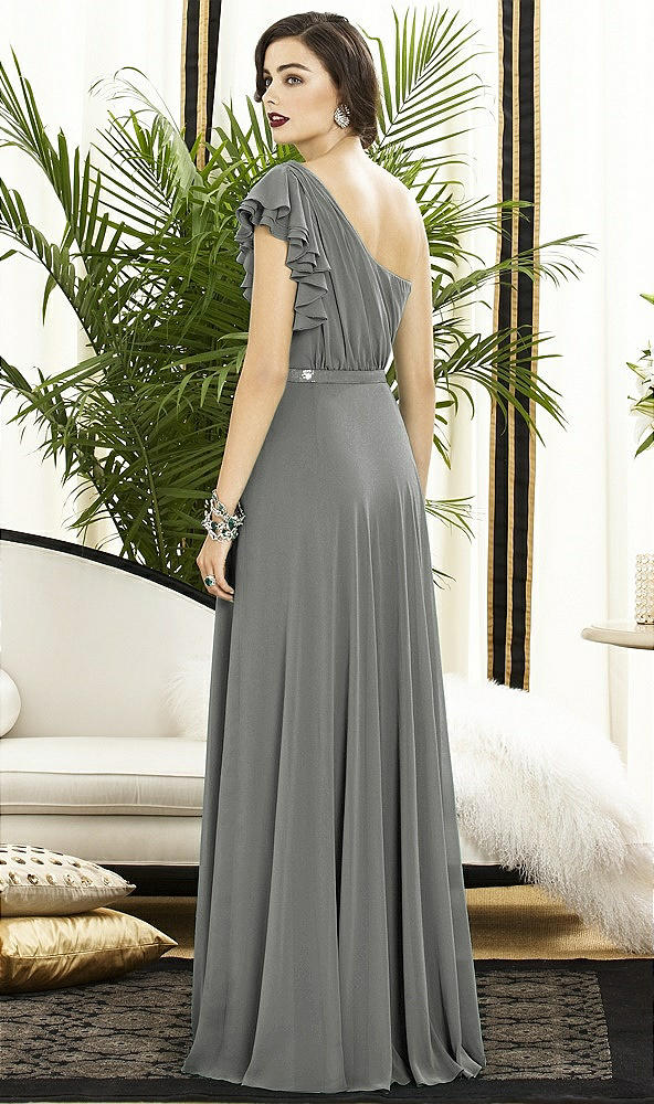 Back View - Charcoal Gray Silver Dessy Collection Style 2885