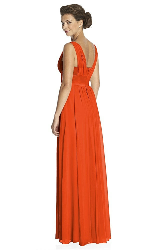 Back View - Tangerine Tango Dessy Collection Style 2890