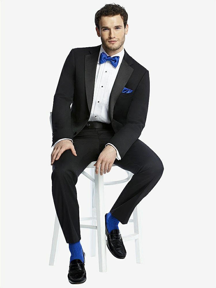 Front View - Sapphire Men's Socks in Wedding Colors by After Six