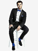 Front View Thumbnail - Sapphire Men's Socks in Wedding Colors by After Six