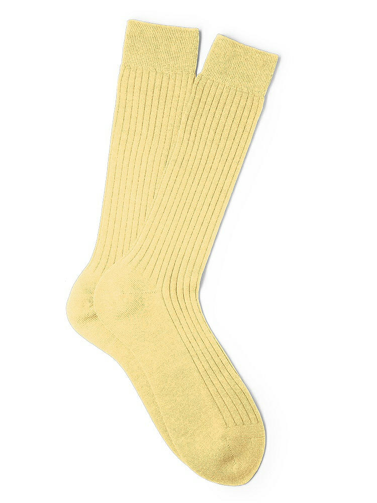 Back View - Sunflower Men's Socks in Wedding Colors by After Six