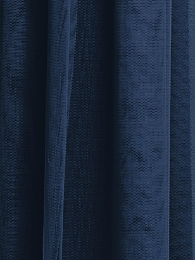 Front View - Midnight Navy Soft Tulle Fabric by the Yard