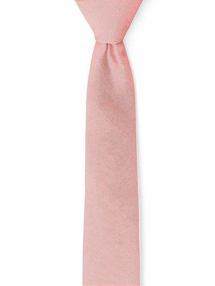 Front View - Apricot Peau de Soie Narrow Ties by After Six