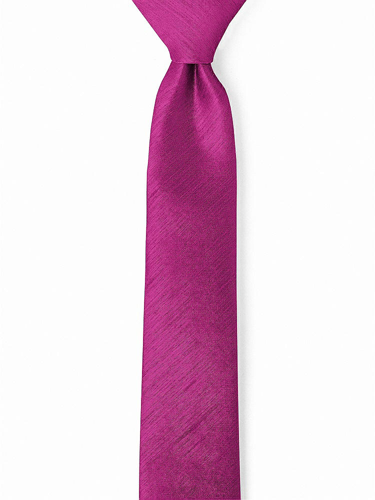 Front View - Watermelon Dupioni Narrow Ties by After Six