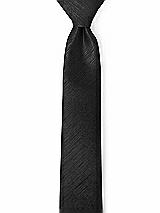 Front View Thumbnail - Black Dupioni Narrow Ties by After Six