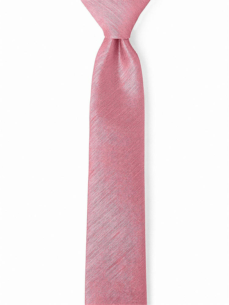 Front View - Carnation Dupioni Narrow Ties by After Six