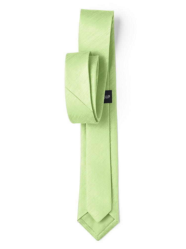 Back View - Pistachio Dupioni Narrow Ties by After Six