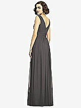 Alt View 5 Thumbnail - Caviar Gray Sleeveless Draped Chiffon Maxi Dress with Front Slit