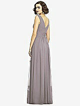 Alt View 5 Thumbnail - Cashmere Gray Sleeveless Draped Chiffon Maxi Dress with Front Slit