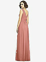 Alt View 5 Thumbnail - Desert Rose Sleeveless Draped Chiffon Maxi Dress with Front Slit