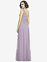 Alt View 5 Thumbnail - Lilac Haze Sleeveless Draped Chiffon Maxi Dress with Front Slit