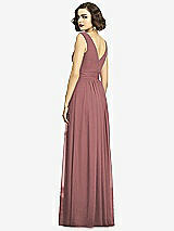 Alt View 5 Thumbnail - Rosewood Sleeveless Draped Chiffon Maxi Dress with Front Slit