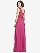 Alt View 5 Thumbnail - Tea Rose Sleeveless Draped Chiffon Maxi Dress with Front Slit