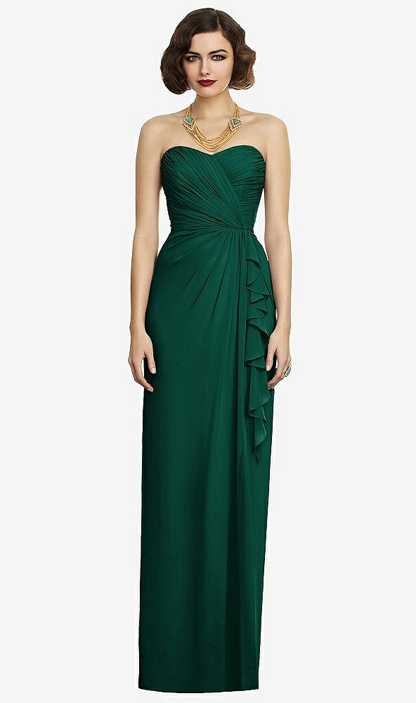 Front View - Hunter Green Dessy Collection Style 2895