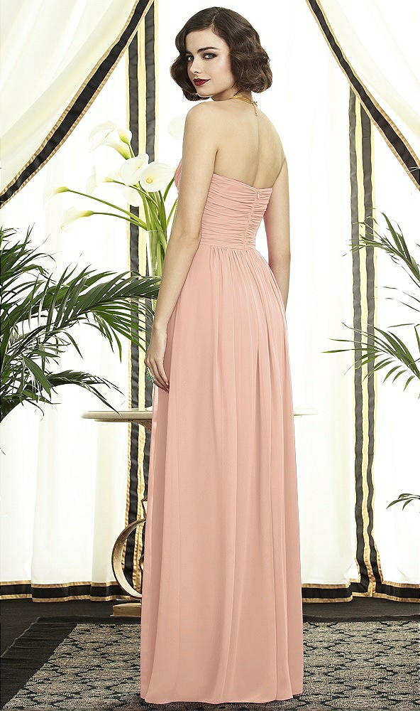 Back View - Pale Peach Dessy Collection Style 2896