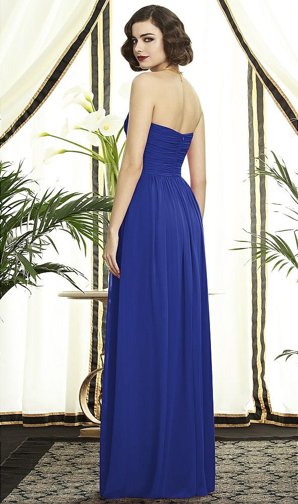 Back View - Cobalt Blue Dessy Collection Style 2896