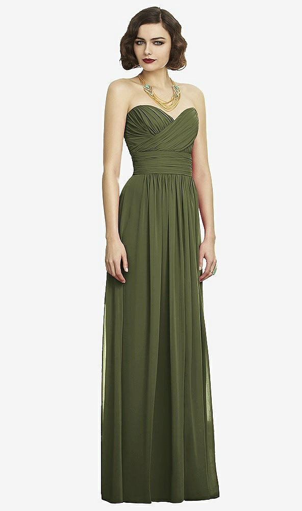 Front View - Olive Green Dessy Collection Style 2896