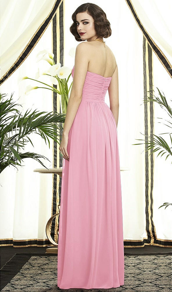 Back View - Peony Pink Dessy Collection Style 2896